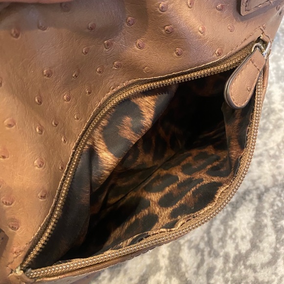 Jessica Simpson brown/tan and gold bag/ cross body bag - Picture 3 of 6